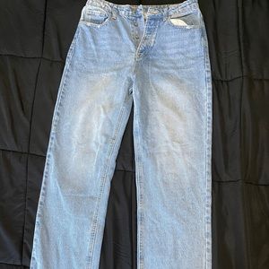 Straight Leg Light Wash Jeans
